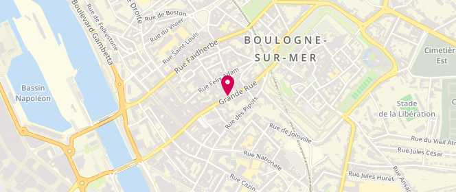 Plan de DEBAVELAERE Christian, 87 Grand Rue, 62200 Boulogne-sur-Mer