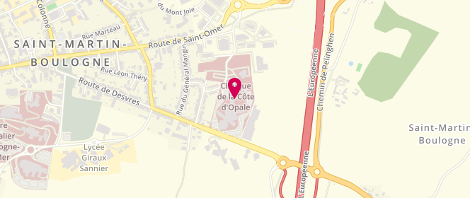 Plan de DOLEH Wissam, 173 Route de Desvres, 62280 Saint-Martin-Boulogne