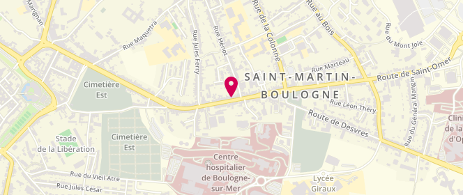 Plan de RENAUX Thierry, 239 Route de Saint Omer, 62280 Saint-Martin-Boulogne
