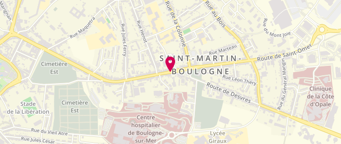 Plan de VAMPOUILLE-DENERVAUD Muriel, 194 Route de Saint Omer, 62280 Saint-Martin-Boulogne