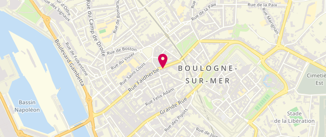 Plan de SPRIMONT David, 146 Rue Louis Faidherbe, 62200 Boulogne-sur-Mer