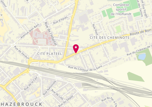 Plan de PONCHAUX Christian, 42 Rue de Bailleul, 59190 Hazebrouck