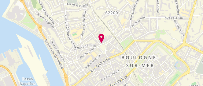 Plan de DELVAUX Laurent, 19 Place Navarin, 62200 Boulogne-sur-Mer