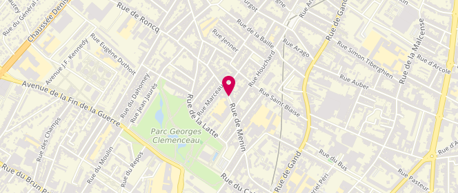 Plan de AOURAGH Mounir, 150 Rue de Menin, 59200 Tourcoing