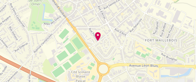 Plan de DACQUIGNY Eric, 47 Rue Louis Pasteur, 62500 Saint-Omer