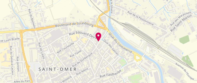 Plan de LEFEBVRE Isabelle, 190 Rue de Dunkerque, 62500 Saint-Omer