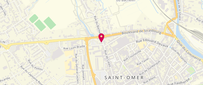 Plan de HUYSENTRUYT Eric, 140 Rue de Calais, 62500 Saint-Omer