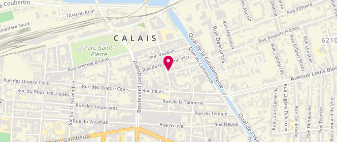 Plan de BELHADIA Amar, 1 Rue des Communes, 62100 Calais