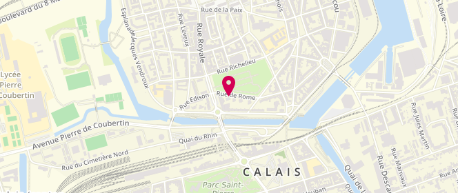 Plan de DUMONT Jean-Yves, 2 Rue de Rome, 62100 Calais