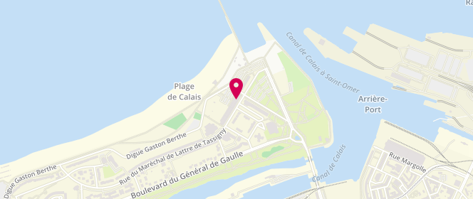Plan de FOURQUET Sandrine, 36 Rue du Marechal Lattre de Tassigny, 62100 Calais